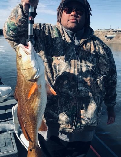 Nice Big February Red Fish from Lake Sabine